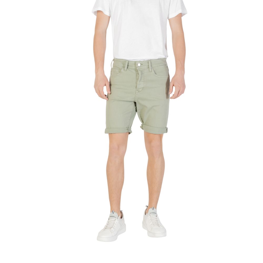 Replay Green Cotton Bermuda LUNESCAPE