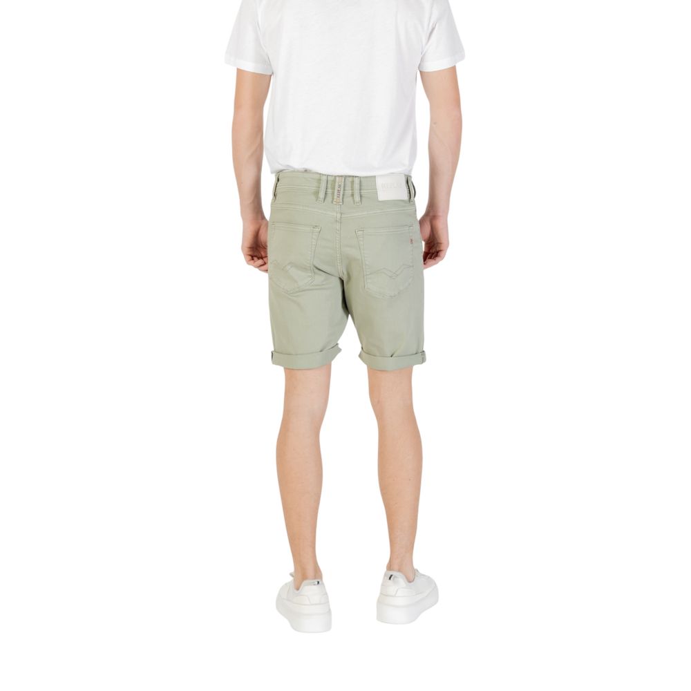 Replay Green Cotton Bermuda LUNESCAPE