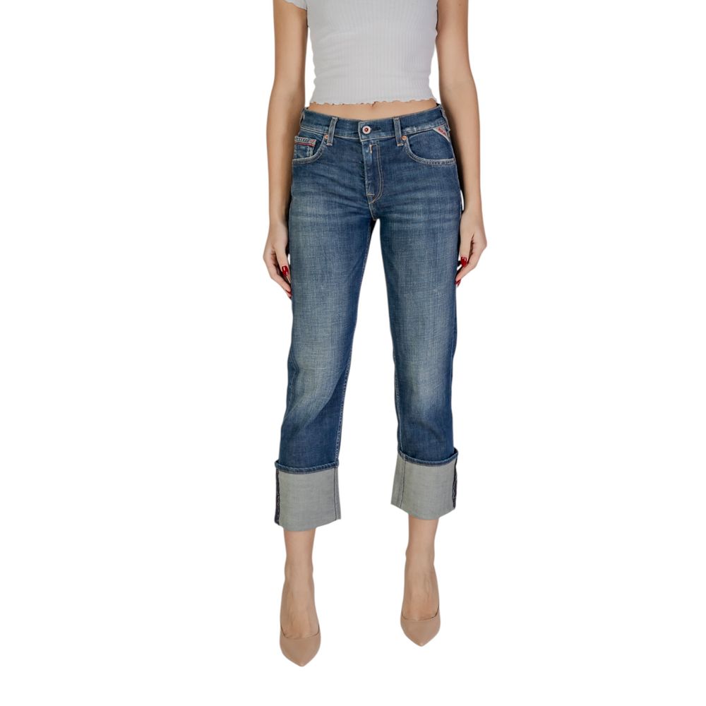 Replay Blue Cotton Bootcut Jean LUNESCAPE