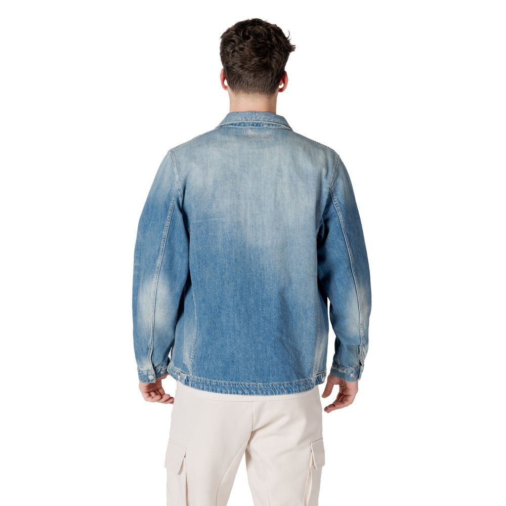 Replay Light Blue Cotton Shirt LUNESCAPE