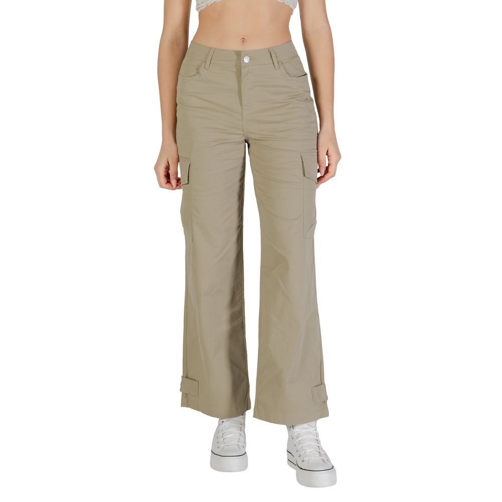 Only Beige Cotton Pant LUNESCAPE
