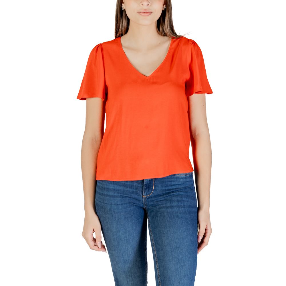 Vero Moda Red Viscose Blouse LUNESCAPE