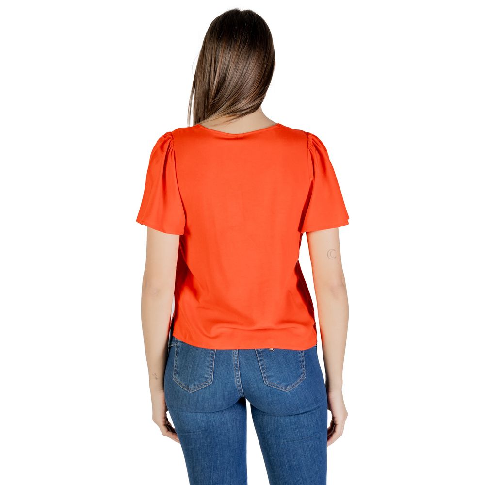 Vero Moda Red Viscose Blouse LUNESCAPE