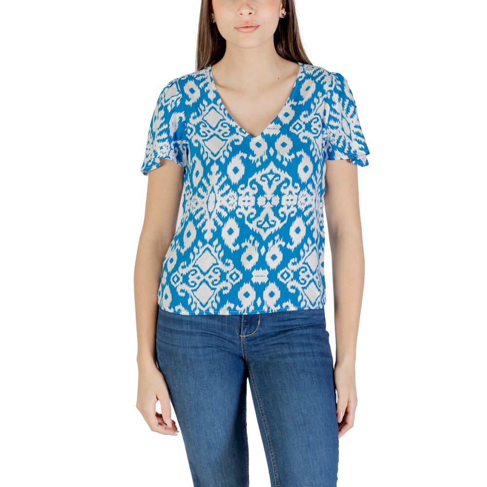 Vero Moda Blue Viscose Blouse LUNESCAPE
