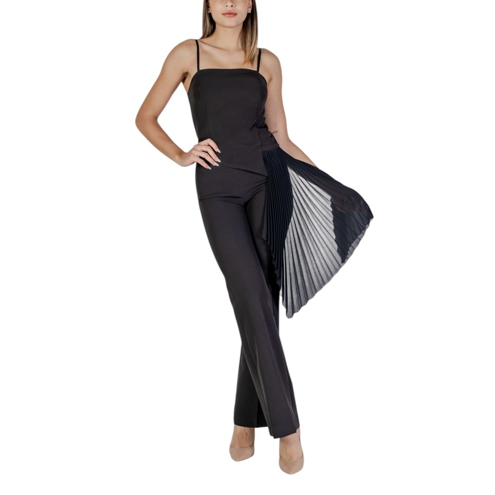 Rinascimento Black Polyester Romper