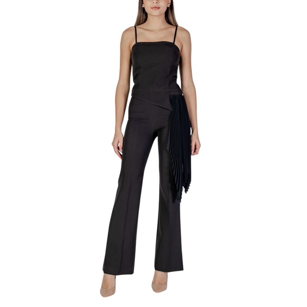 Rinascimento Black Polyester Romper