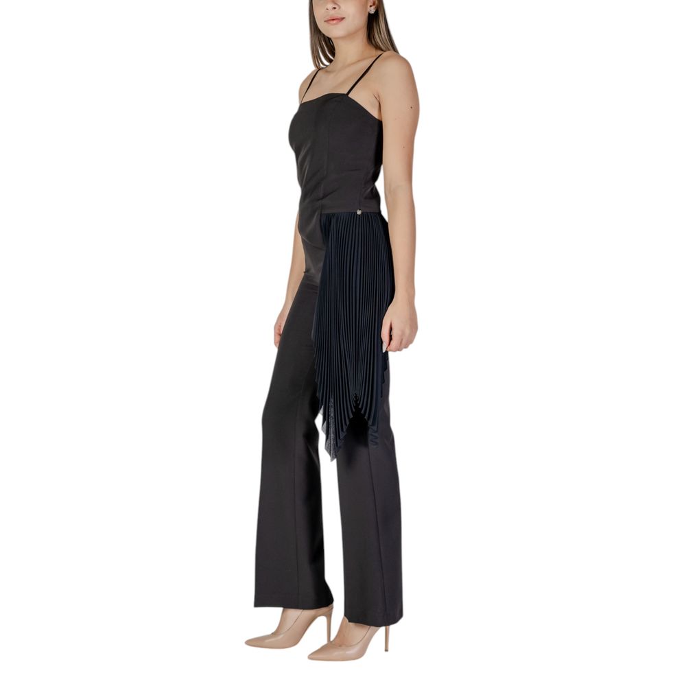 Rinascimento Black Polyester Romper