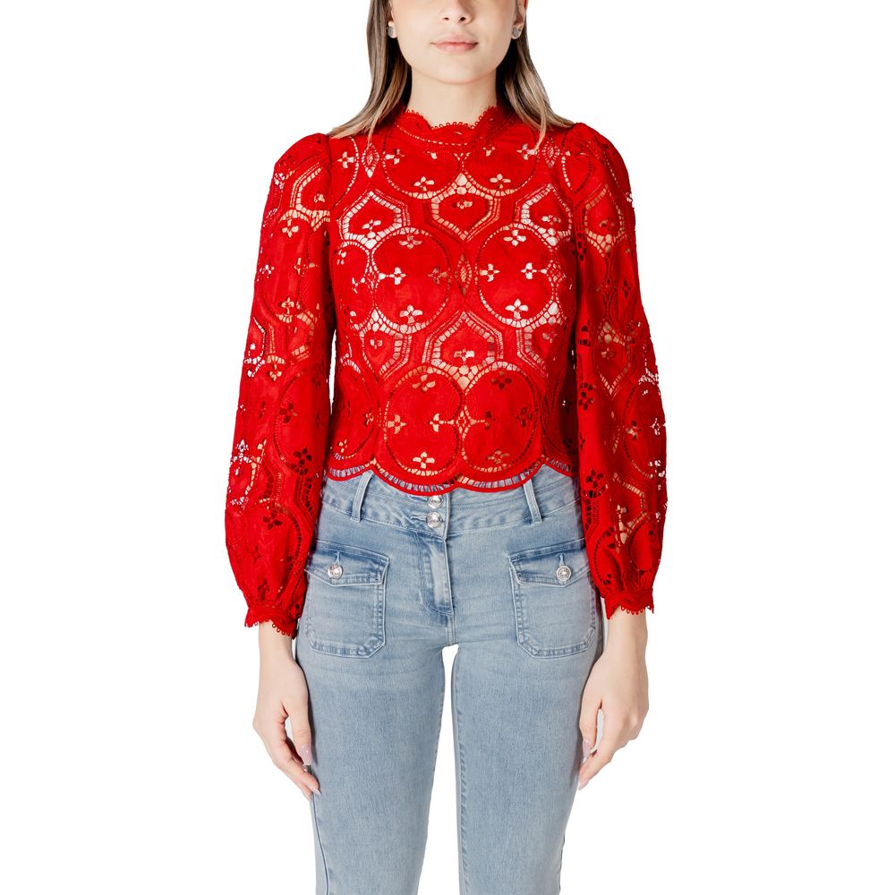 Morgan De Toi Red Polyester Blouse LUNESCAPE
