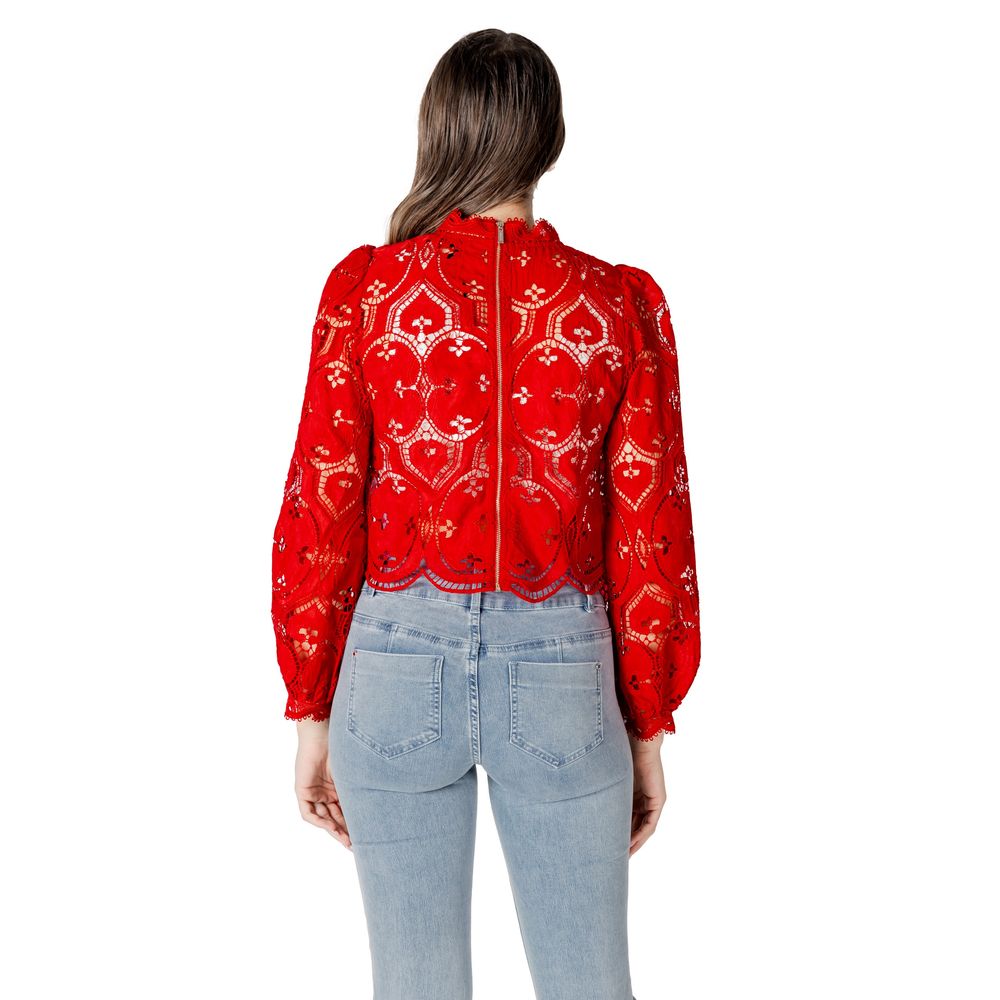 Morgan De Toi Red Polyester Blouse LUNESCAPE