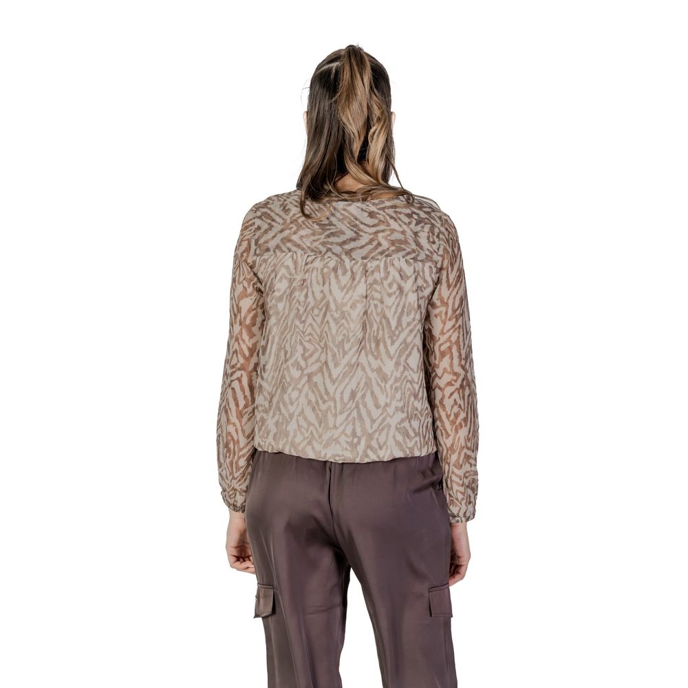 Street One Beige Polyester Blouse LUNESCAPE