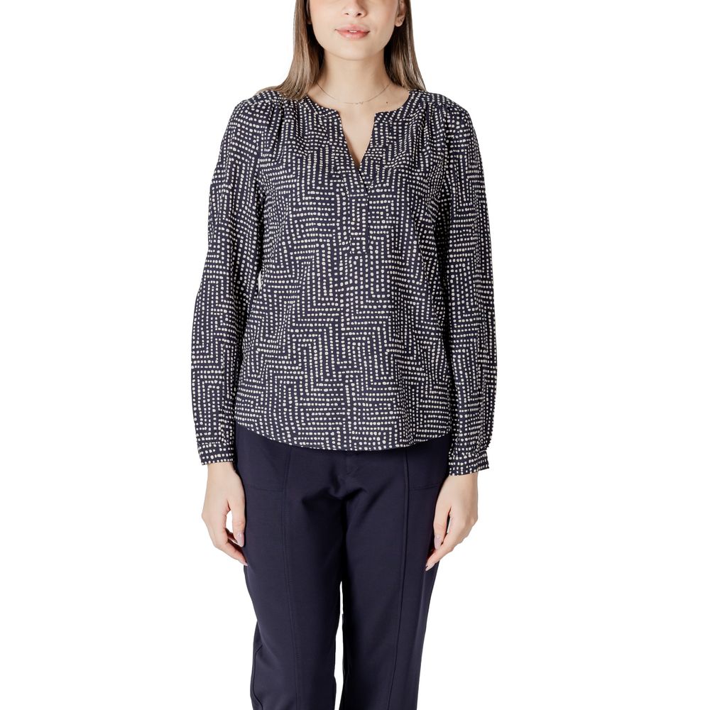 Street One Blue Viscose Blouse LUNESCAPE