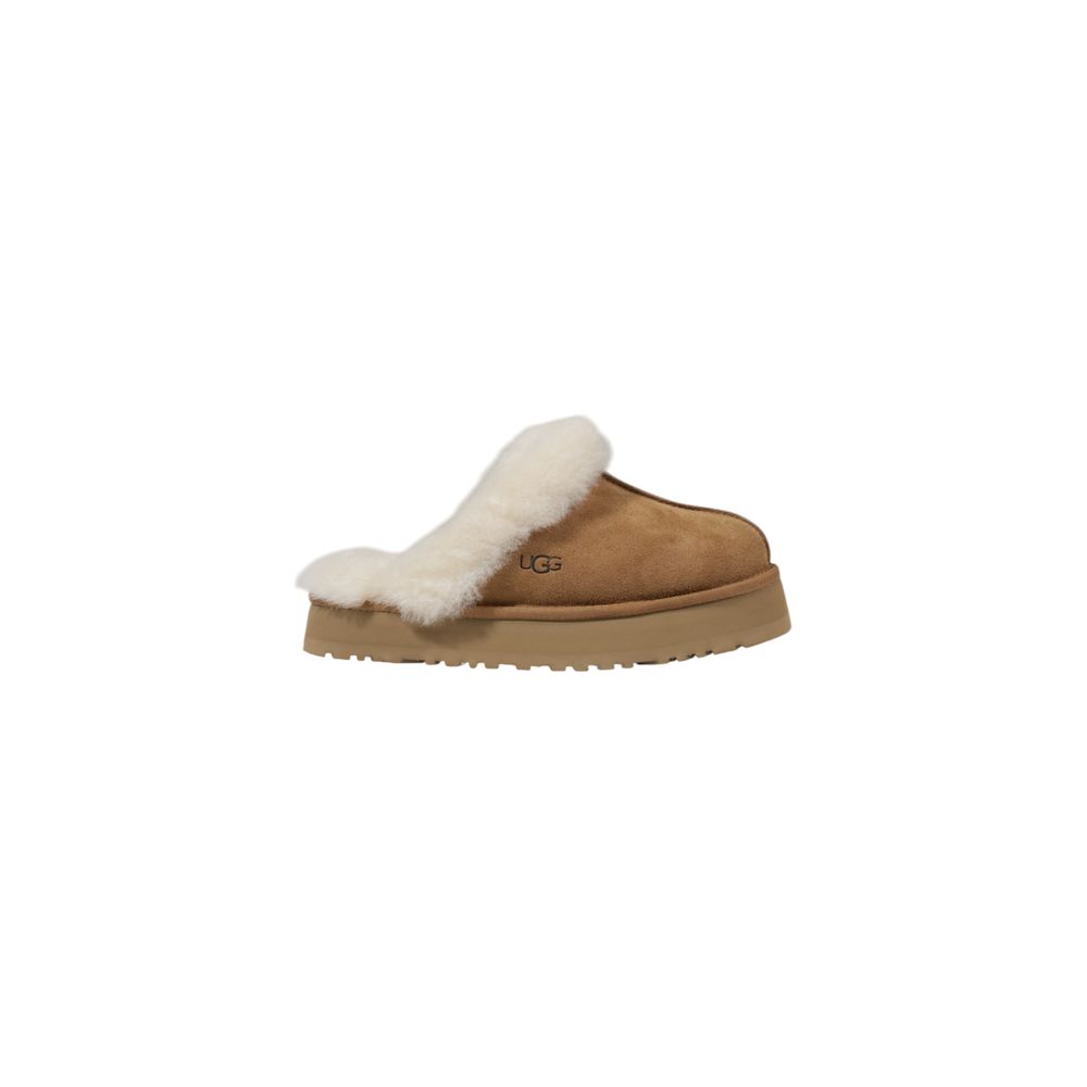 UGG Beige Suede Leather Slipper LUNESCAPE
