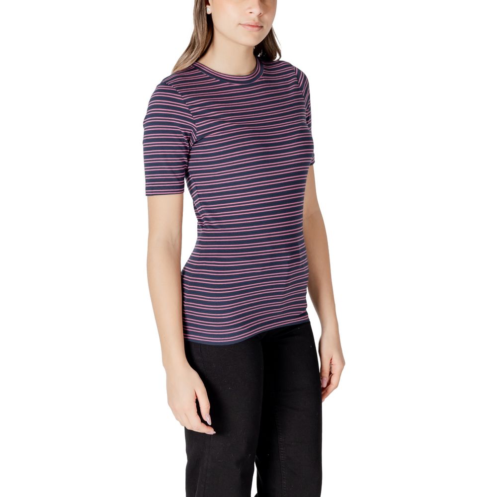 ICHI Bicolor Cotton T-Shirt