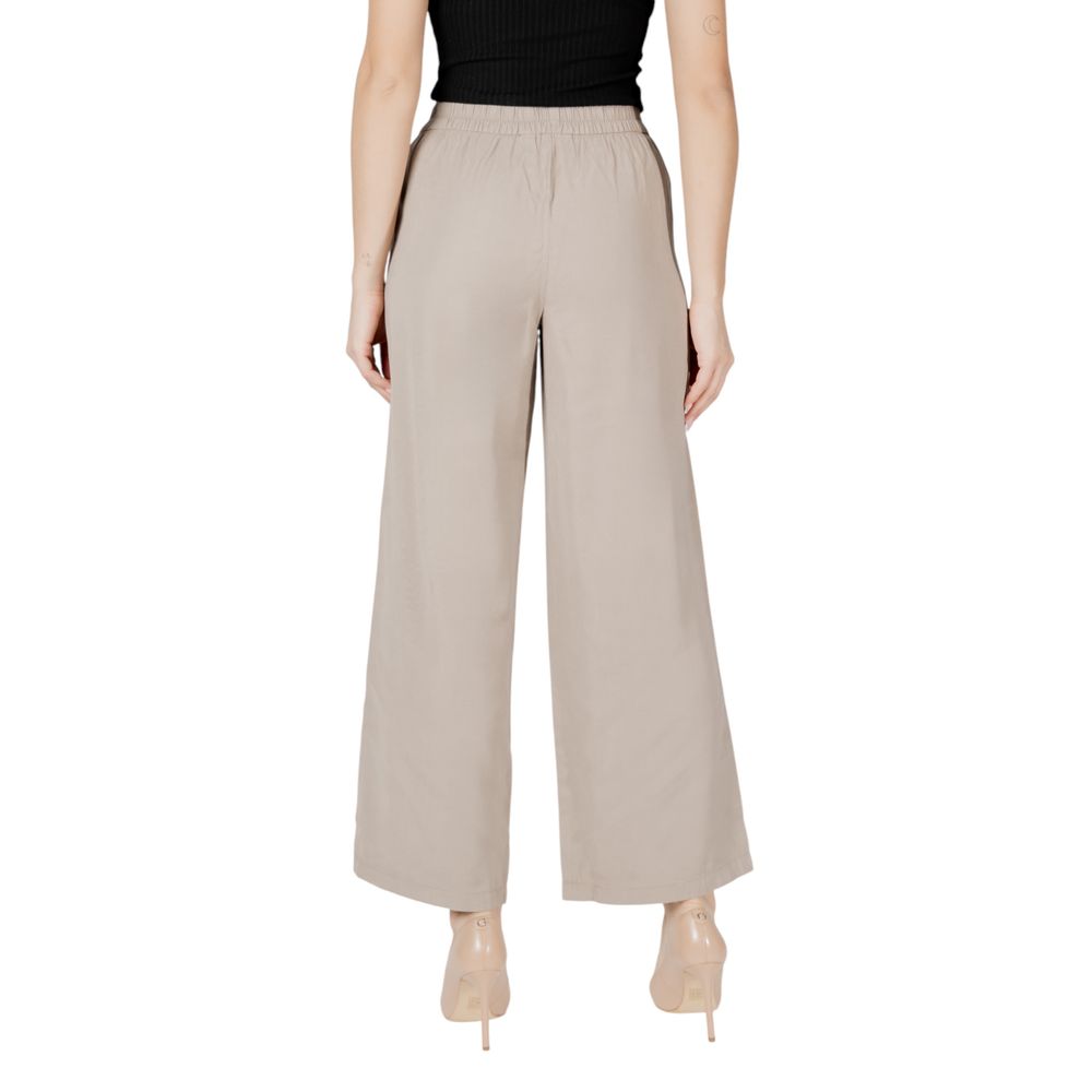 Only Beige Viscose Pant LUNESCAPE