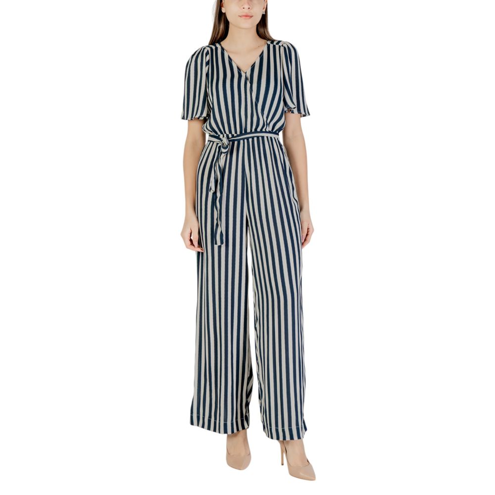 ICHI Blue Viscose Jumpsuit LUNESCAPE