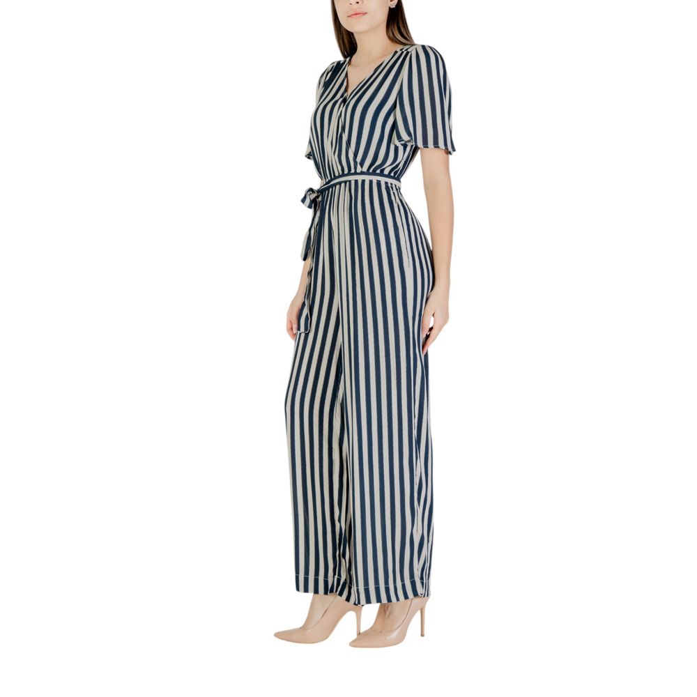 ICHI Blue Viscose Jumpsuit LUNESCAPE