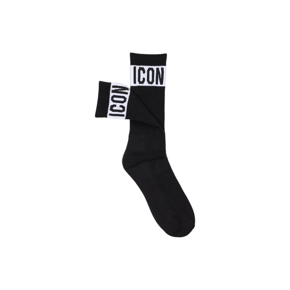 Icon Black Cotton Sock LUNESCAPE