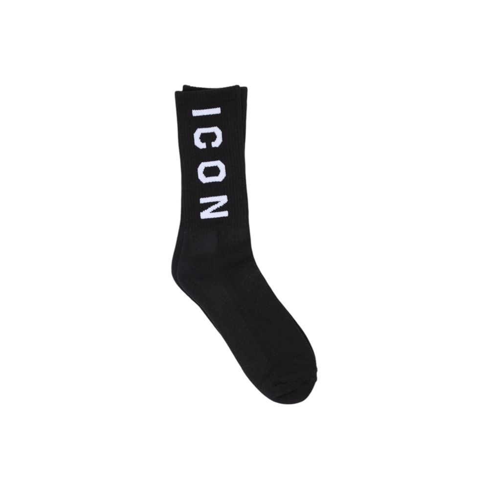 Icon Black Cotton Sock LUNESCAPE