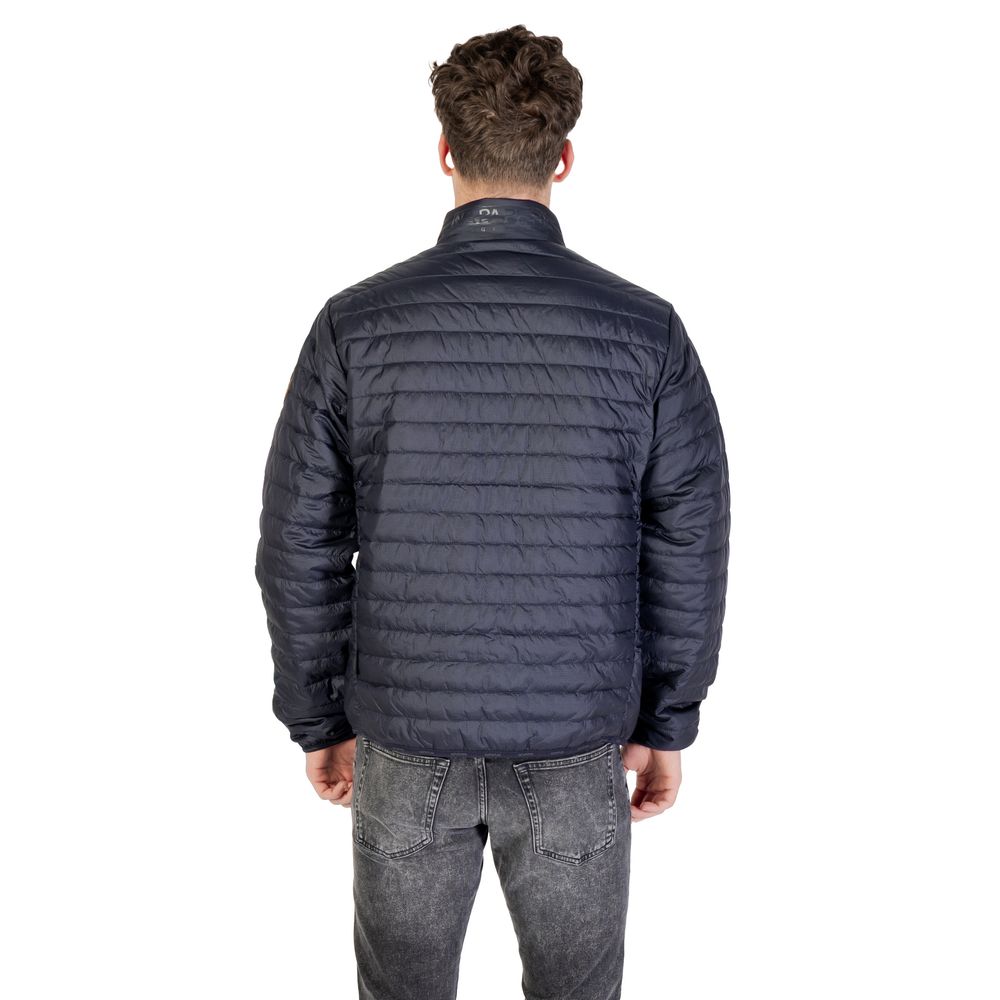 Napapijri Blue Polyamide Jackets & Coat LUNESCAPE