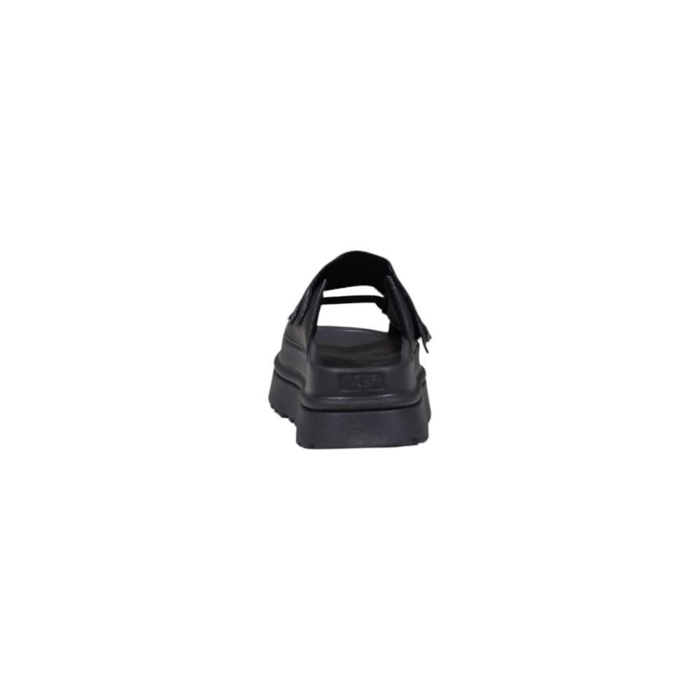 UGG Black Artificial Leather Platform LUNESCAPE