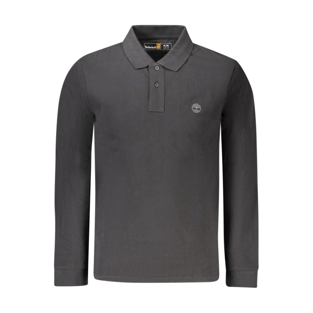 Timberland Black Cotton Men Polo Shirt LUNESCAPE