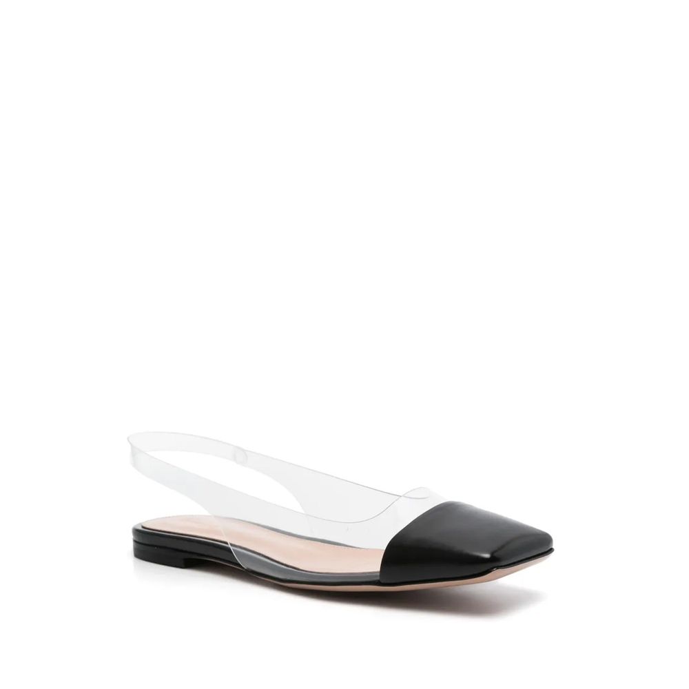 Gianvito Rossi Plexi Slingback Flats LUNESCAPE