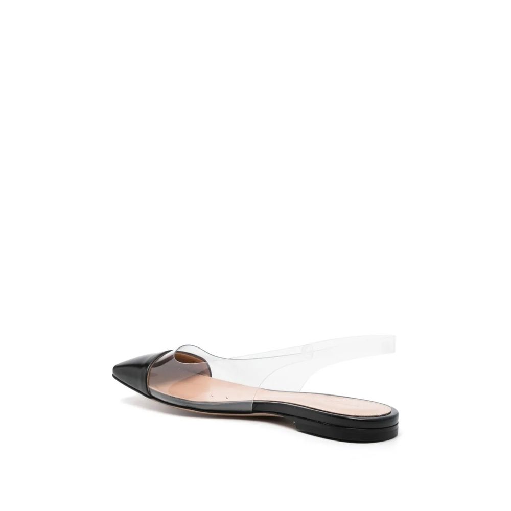 Gianvito Rossi Plexi Slingback Flats LUNESCAPE