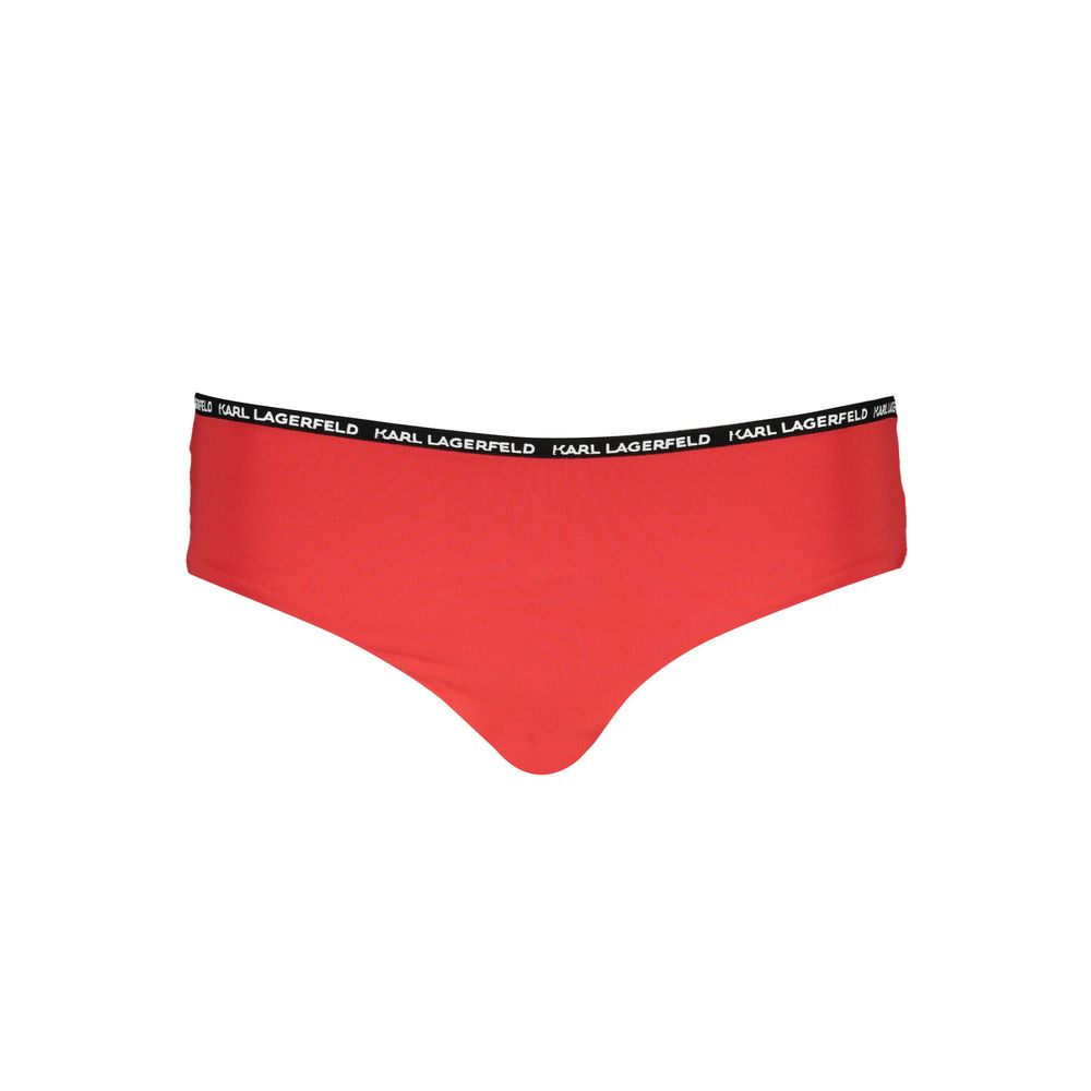 Karl Lagerfeld Red Elastane Swimwear LUNESCAPE