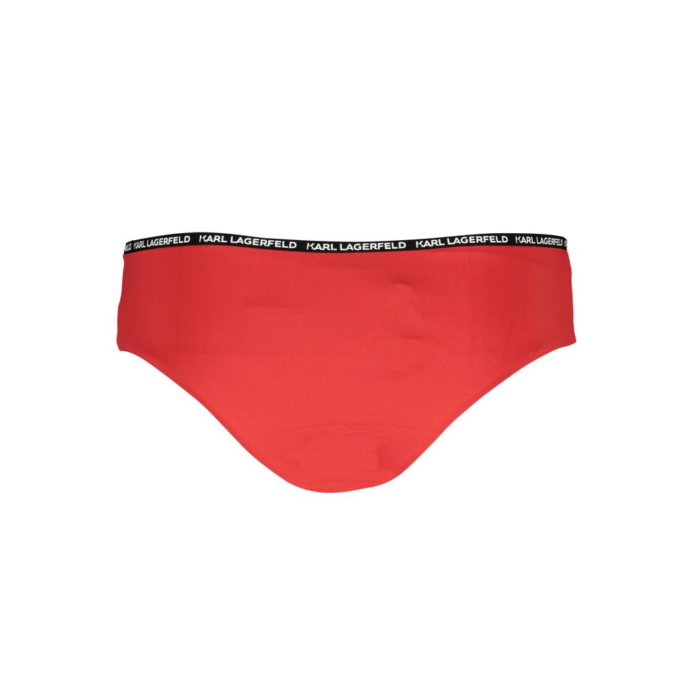 Karl Lagerfeld Red Elastane Swimwear LUNESCAPE