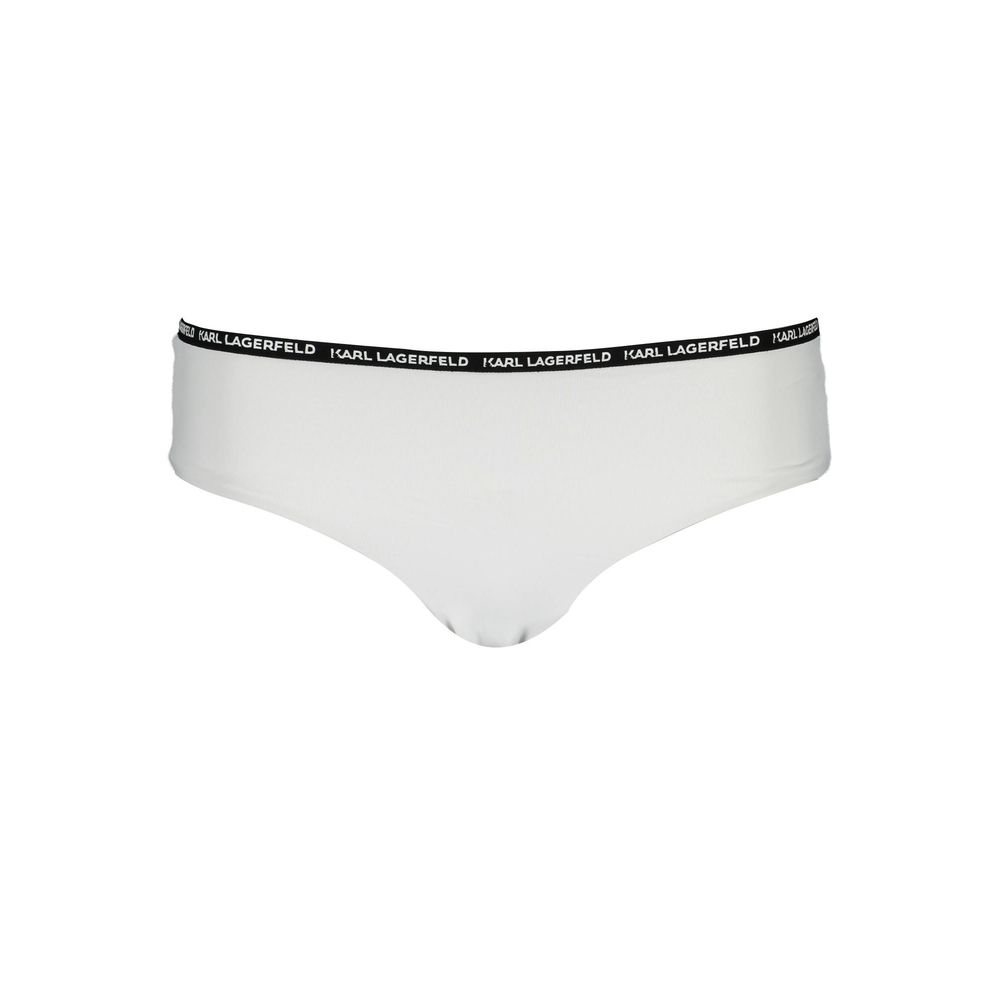Karl Lagerfeld White Elastane Swimwear LUNESCAPE