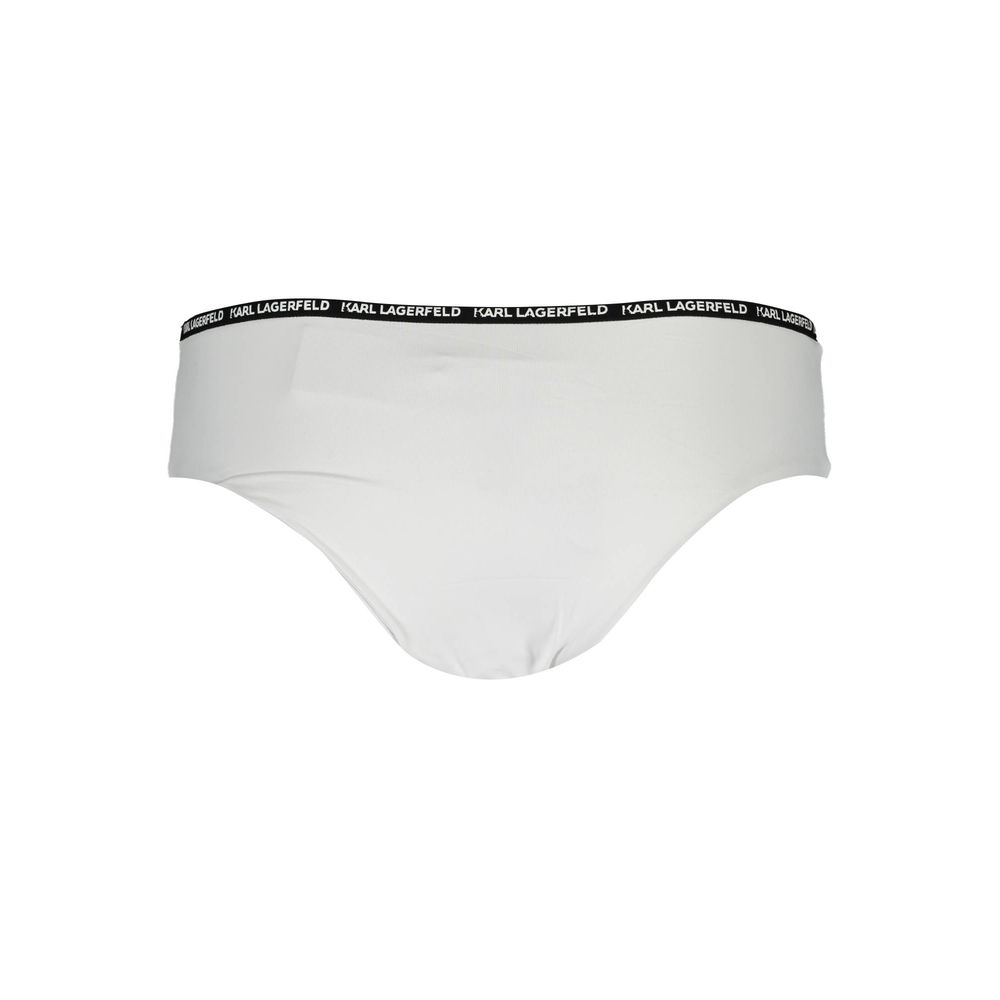 Karl Lagerfeld White Elastane Swimwear LUNESCAPE