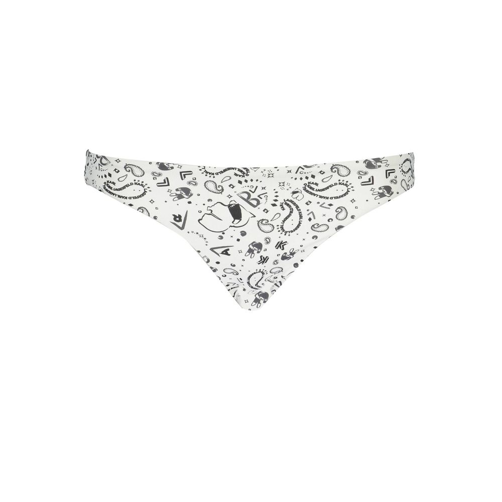 Karl Lagerfeld White Elastane Swimwear LUNESCAPE