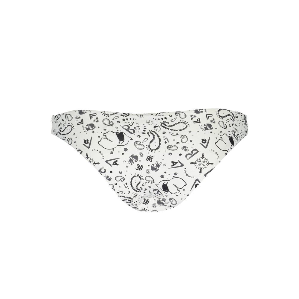 Karl Lagerfeld White Elastane Swimwear LUNESCAPE