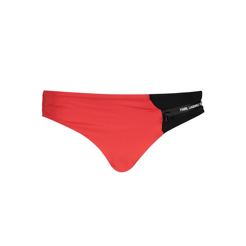 Karl Lagerfeld Red Elastane Swimwear LUNESCAPE
