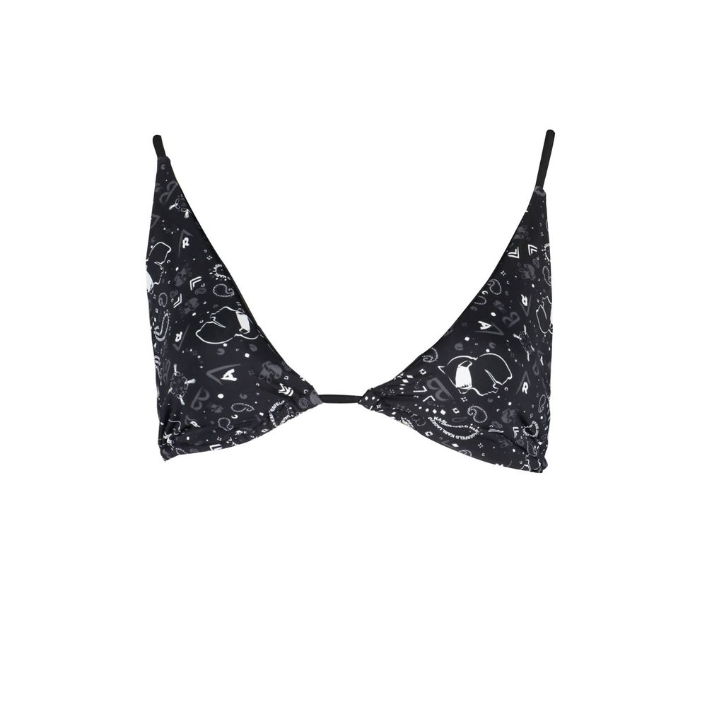 Karl Lagerfeld Black Elastane Swimwear LUNESCAPE