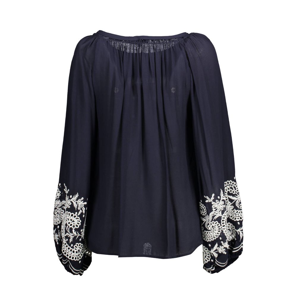 Kocca Blue Viscose Shirt LUNESCAPE