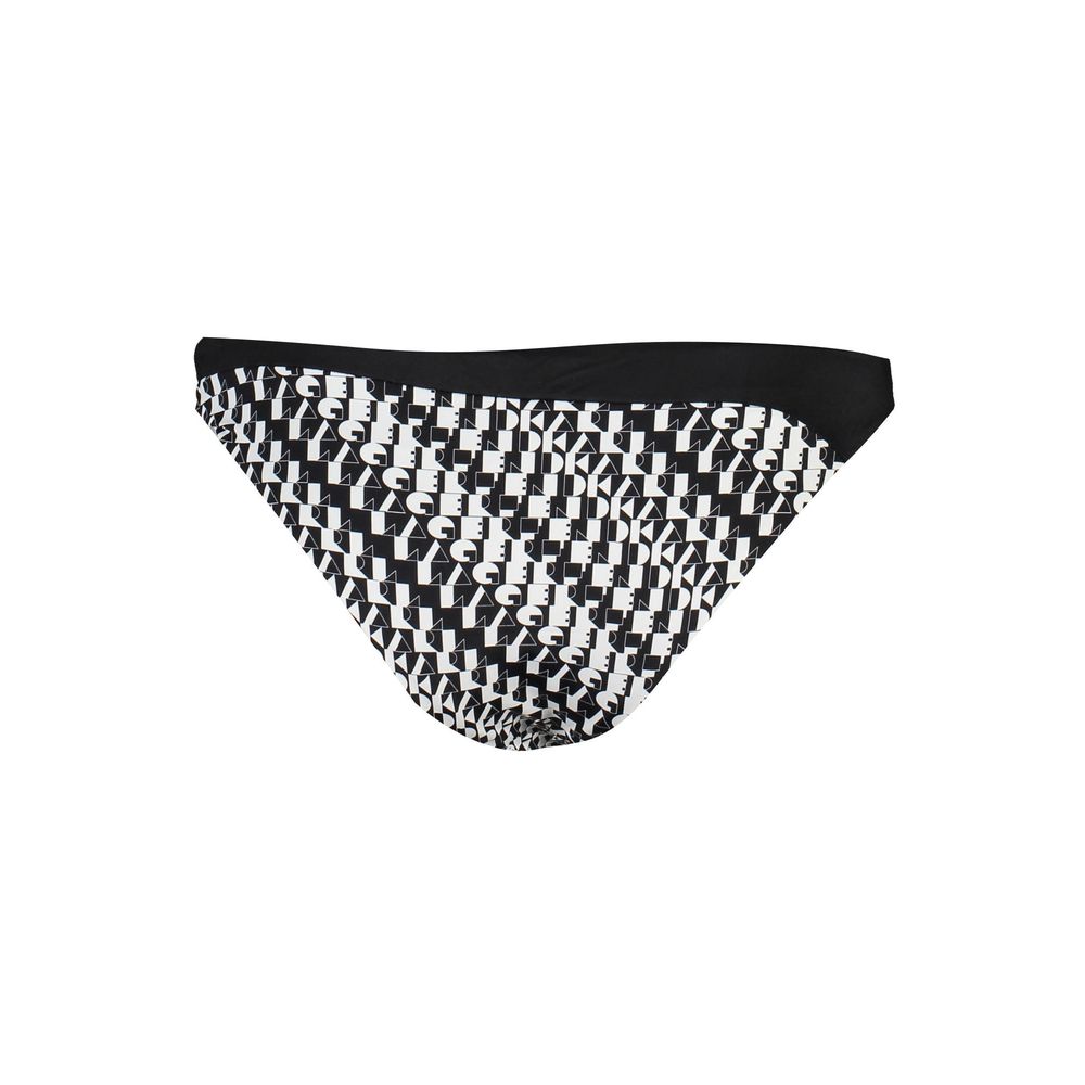 Karl Lagerfeld Black Elastane Swimwear LUNESCAPE