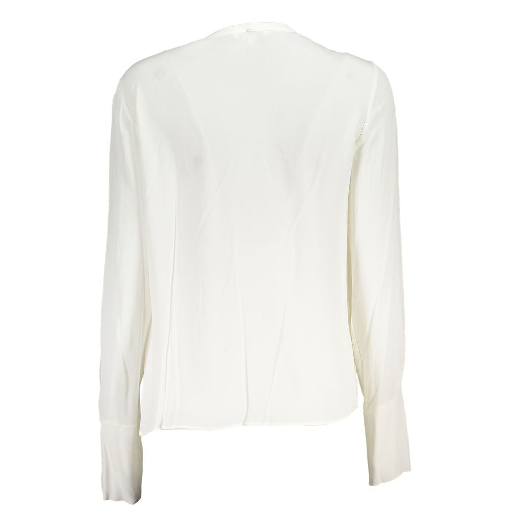 Patrizia Pepe White Viscose Shirt LUNESCAPE