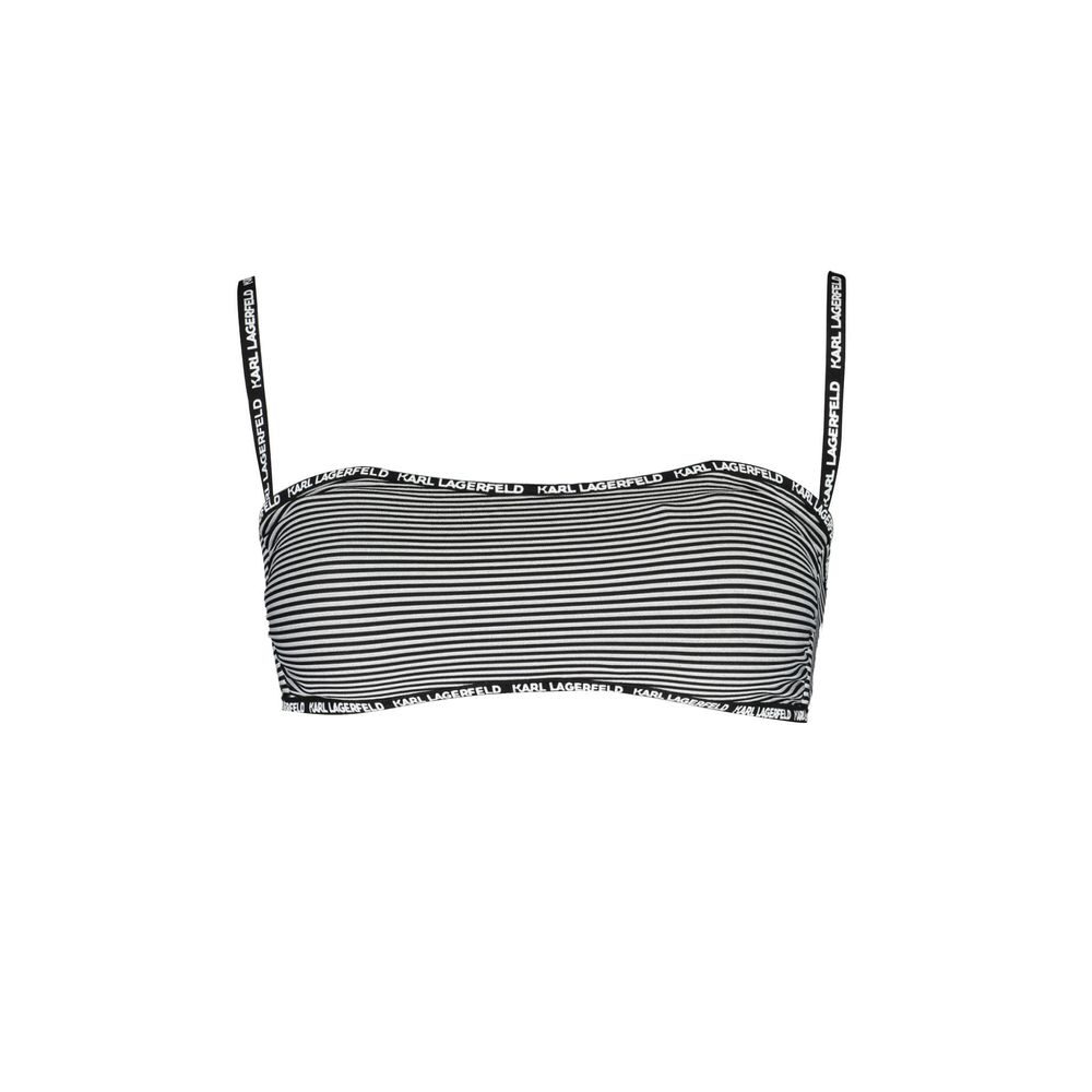 Karl Lagerfeld Black Elastane Swimwear LUNESCAPE