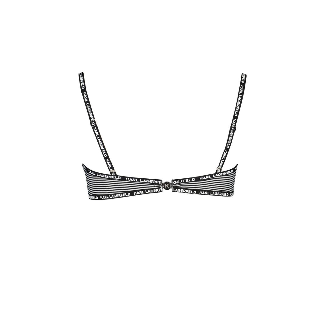 Karl Lagerfeld Black Elastane Swimwear LUNESCAPE