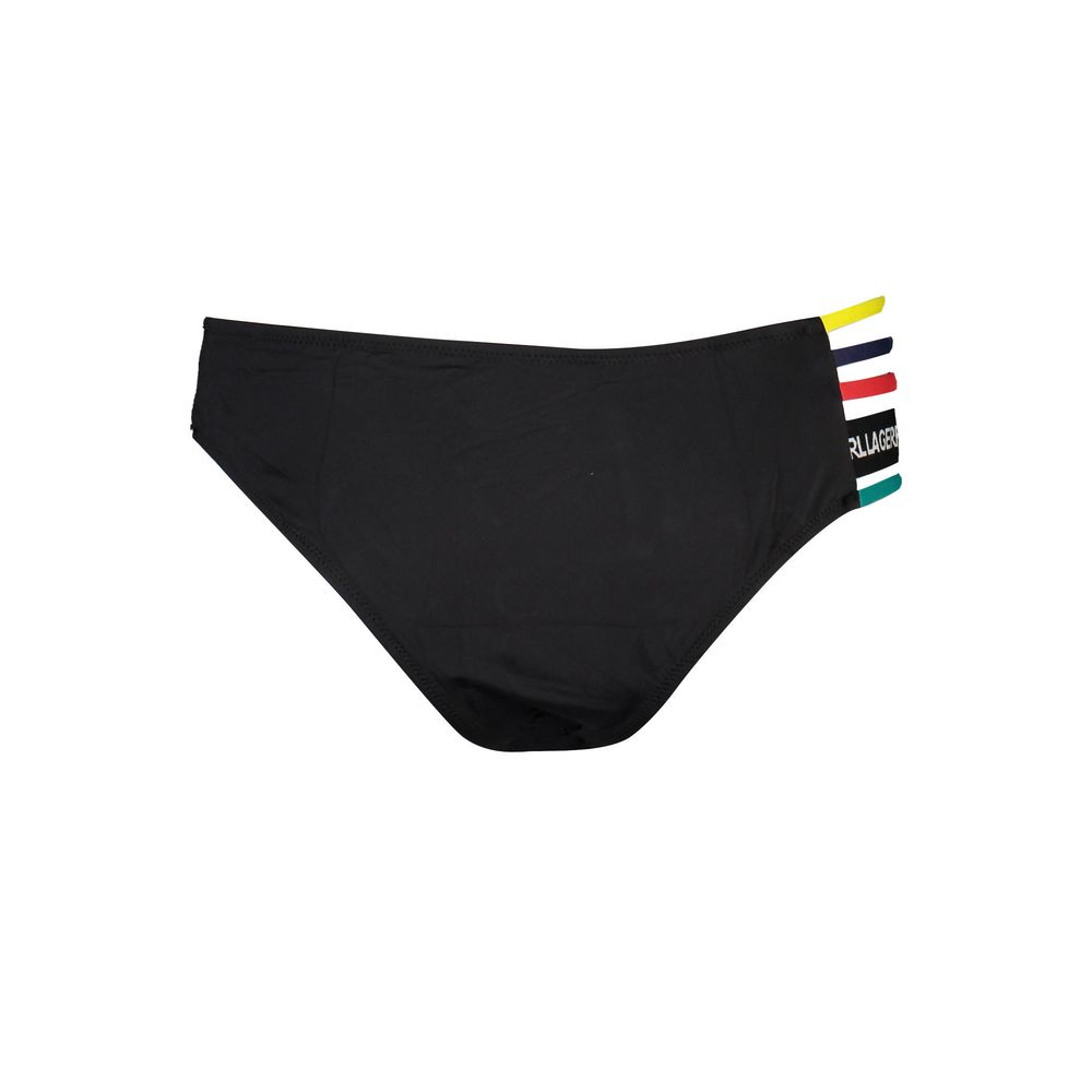 Karl Lagerfeld Black Elastane Swimwear LUNESCAPE