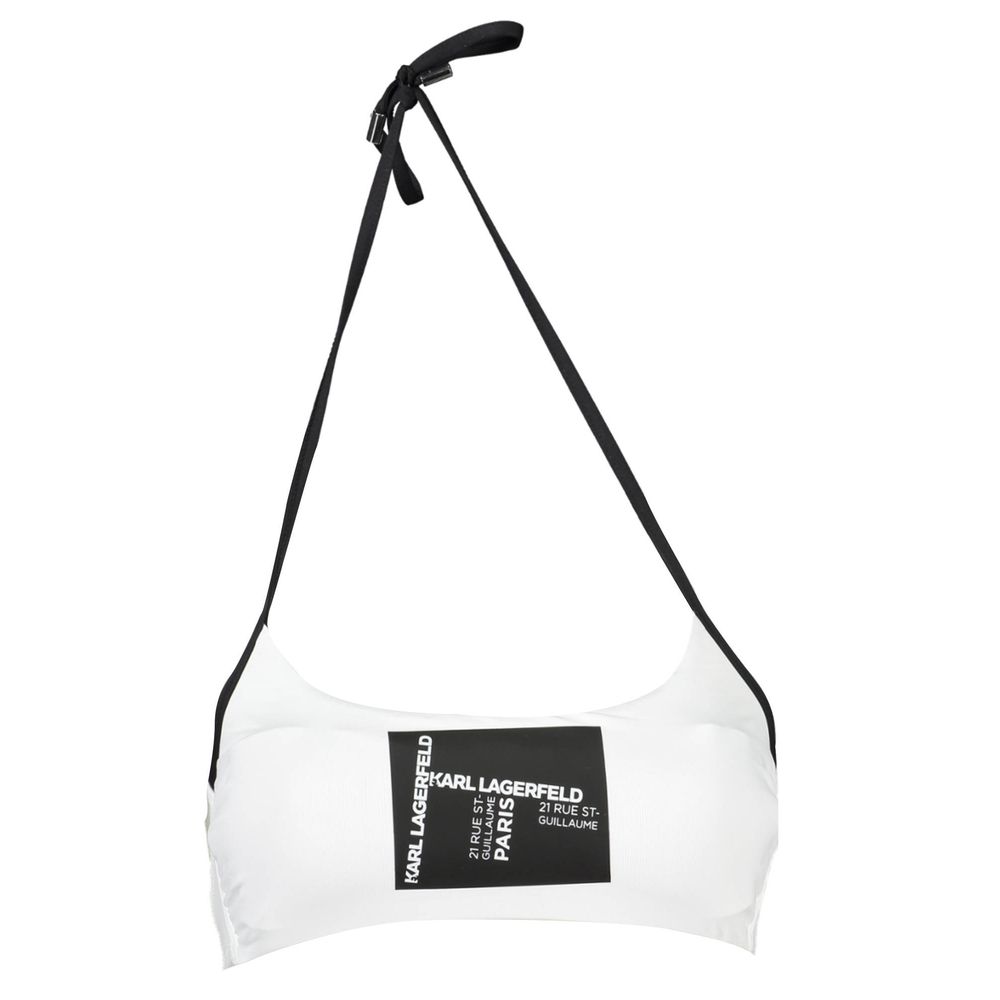 Karl Lagerfeld White Elastane Swimwear LUNESCAPE