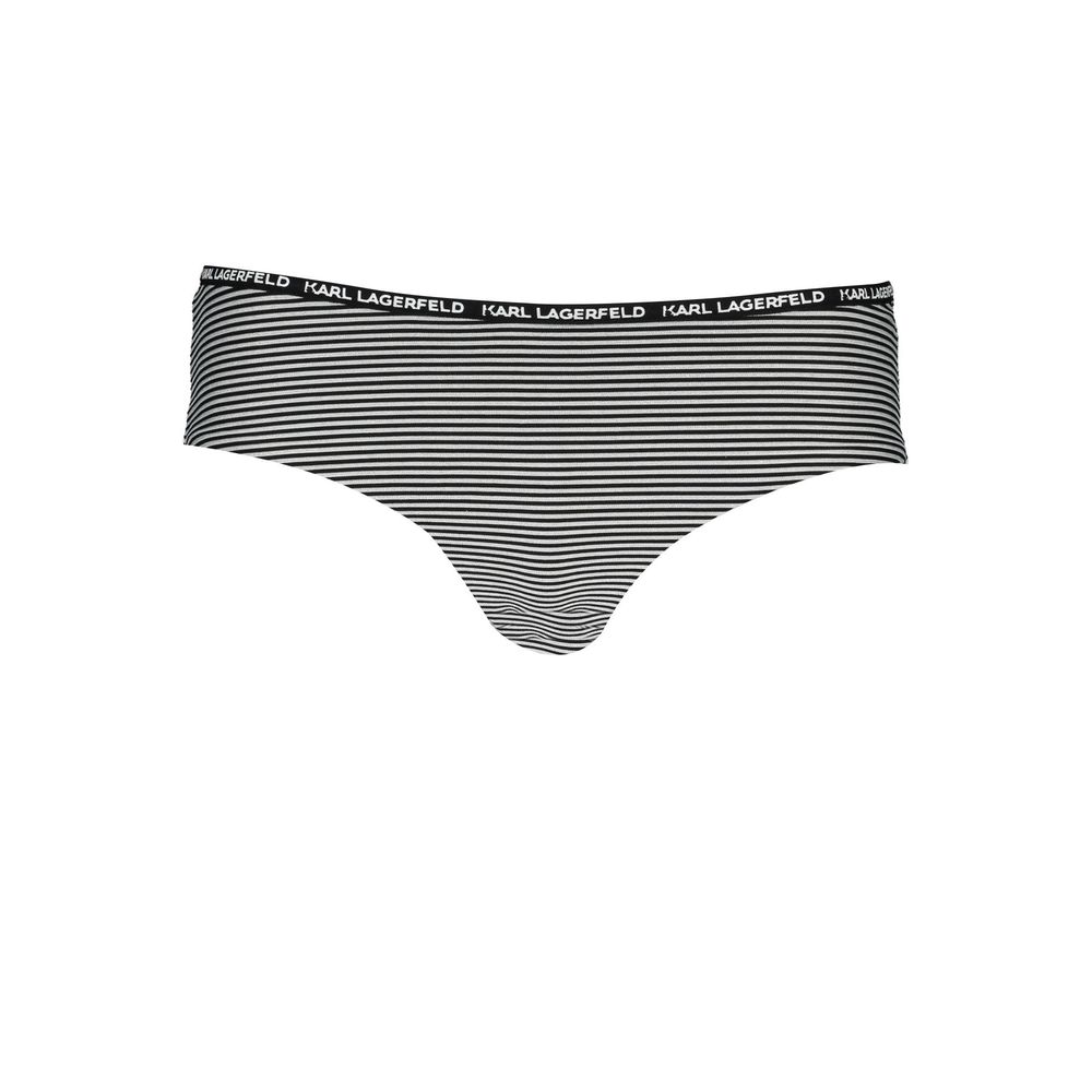 Karl Lagerfeld Black Elastane Swimwear LUNESCAPE