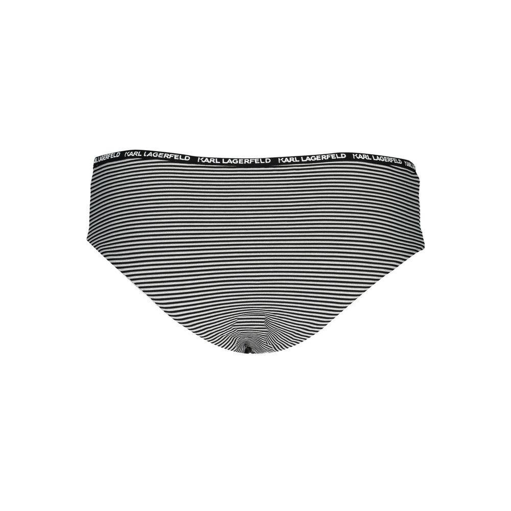 Karl Lagerfeld Black Elastane Swimwear LUNESCAPE