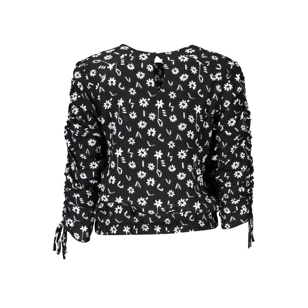 Desigual Black Viscose Shirt LUNESCAPE