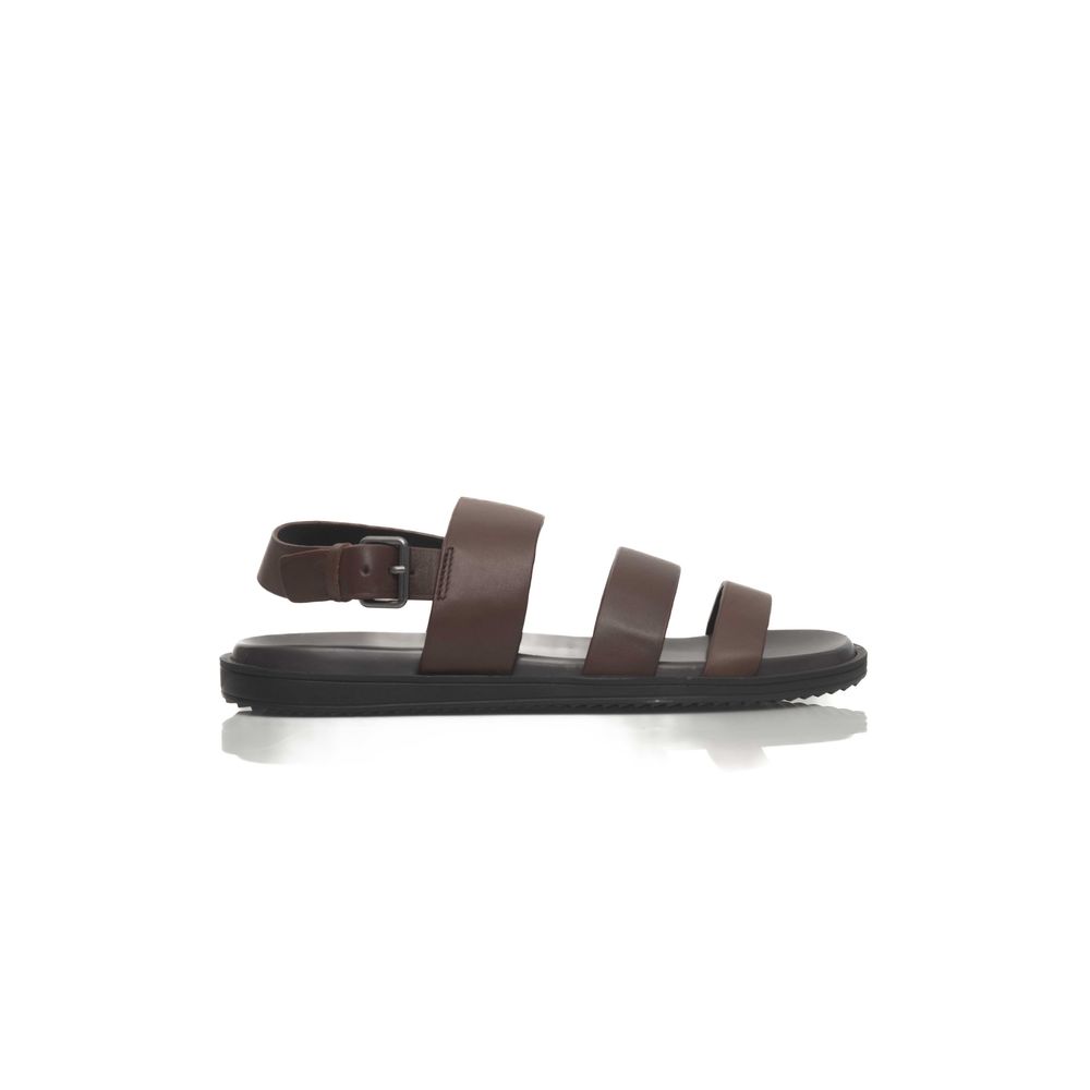 Cerruti 1881 Brown Cowhide Men Sandal LUNESCAPE