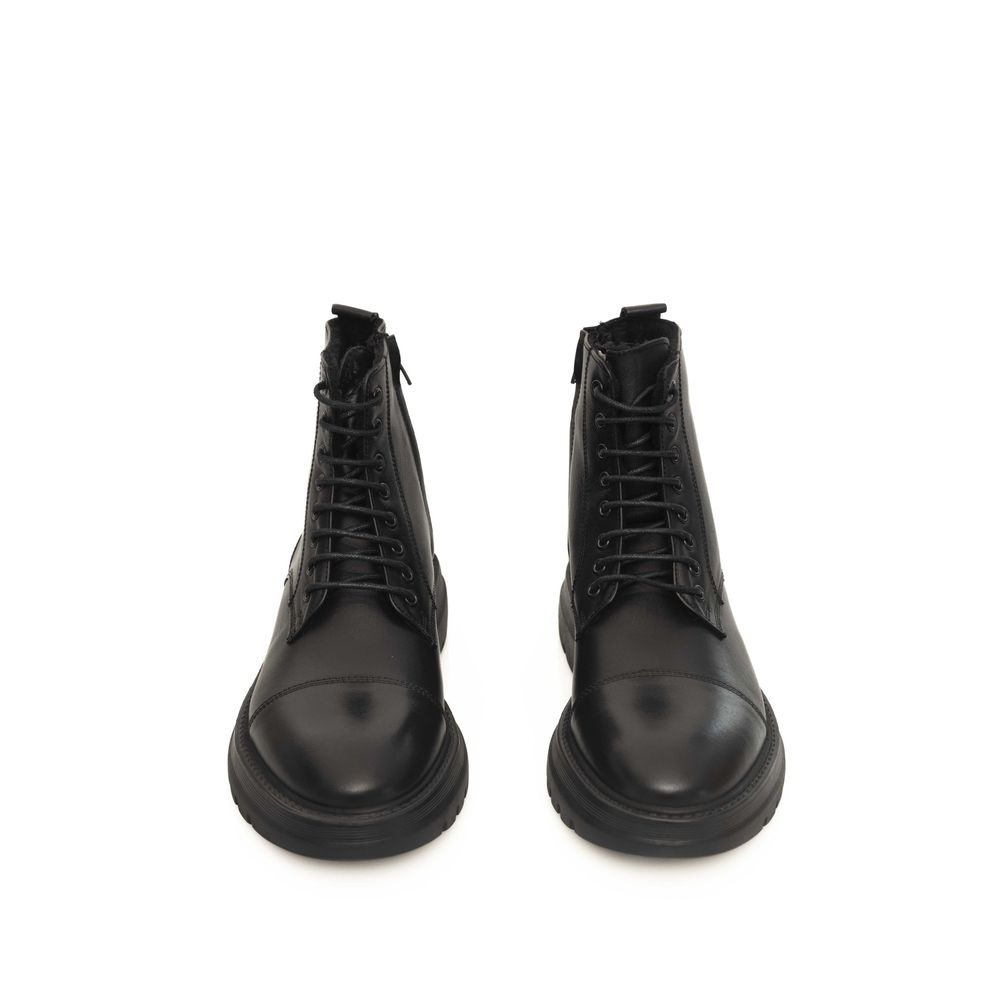 Cerruti 1881 Black Cowhide Boot LUNESCAPE