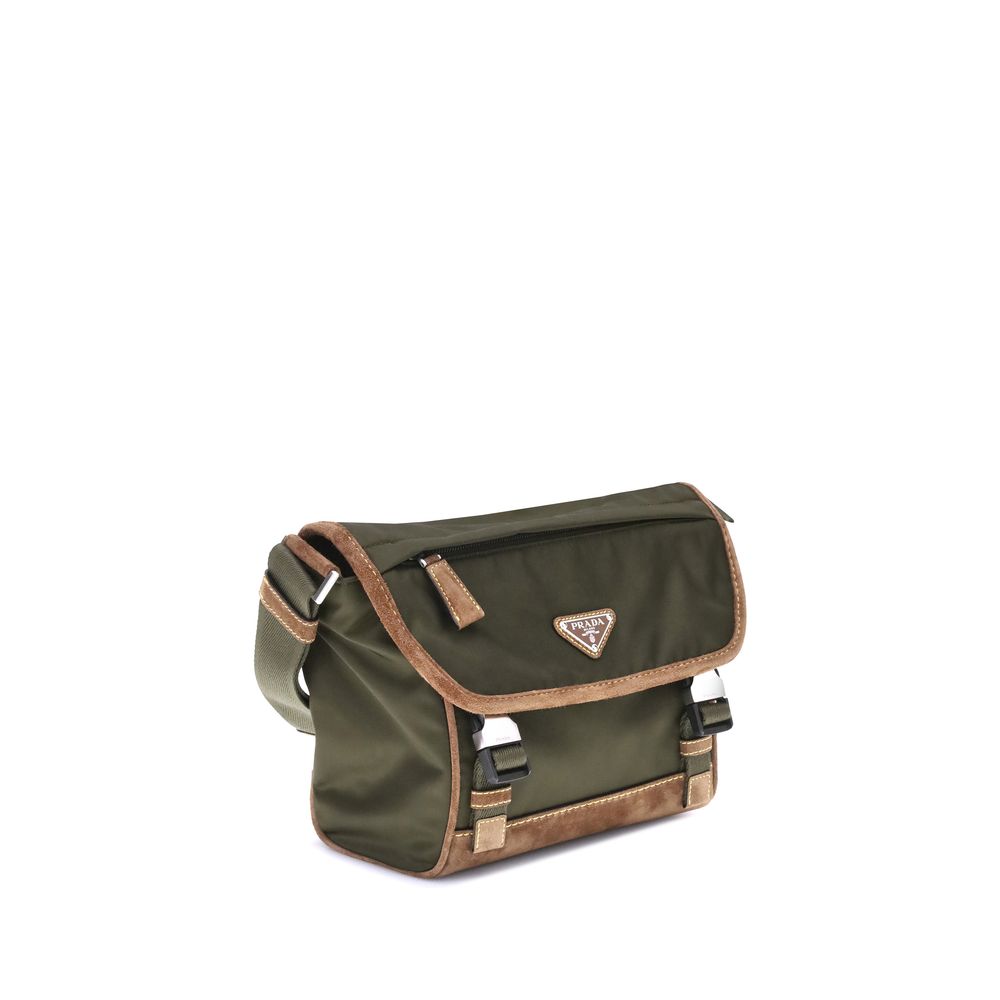 Prada Re-Nylon and leather medium Shoulder Bag LUNESCAPE