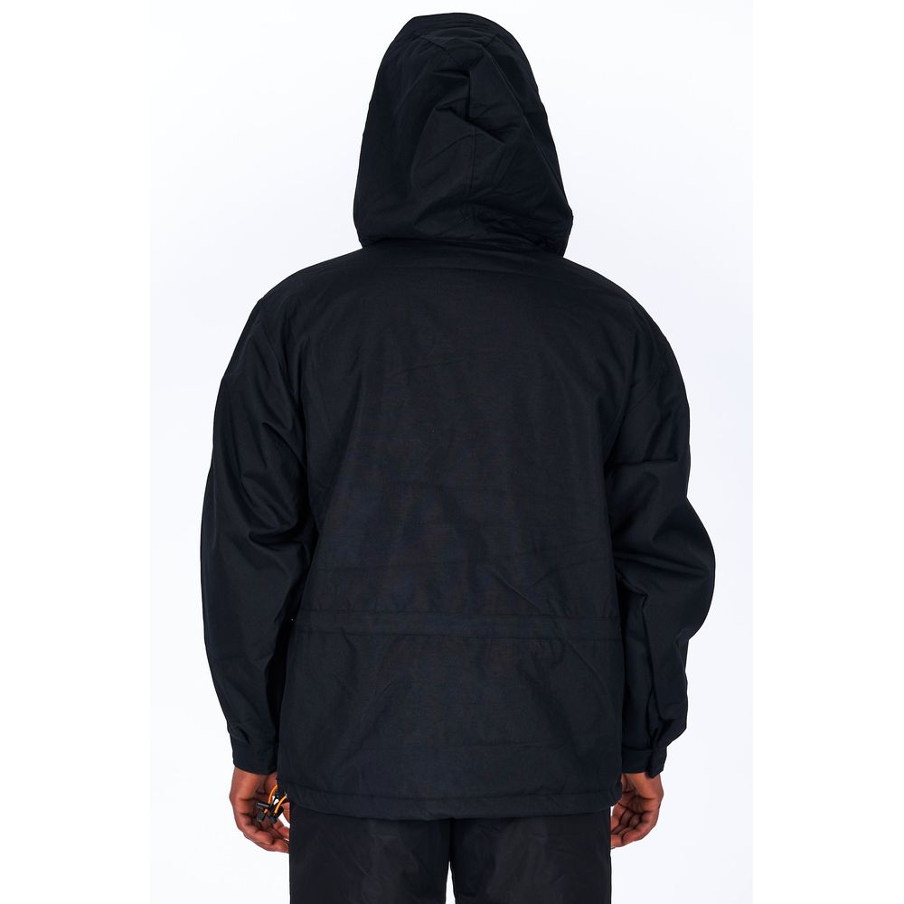 Ladakh Black Polyester Men's Jacket