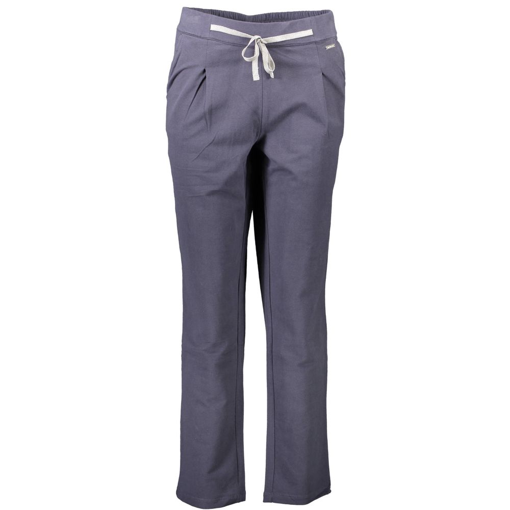 U.S. POLO ASSN. Blue Cotton Women's Trouser